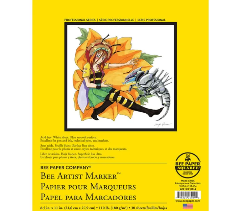 Bee Paper Manga 110# Paper Pad – 8.5-inch x 11-inch