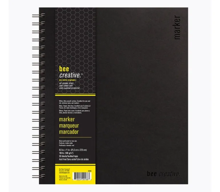 Bee Paper Marker Hardbound 108# Paper Pad – 8.5-inch x 11-inch