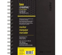 Bee Paper Marker Hardbound 108# Paper Pad – 5.5-inch x 8-inch