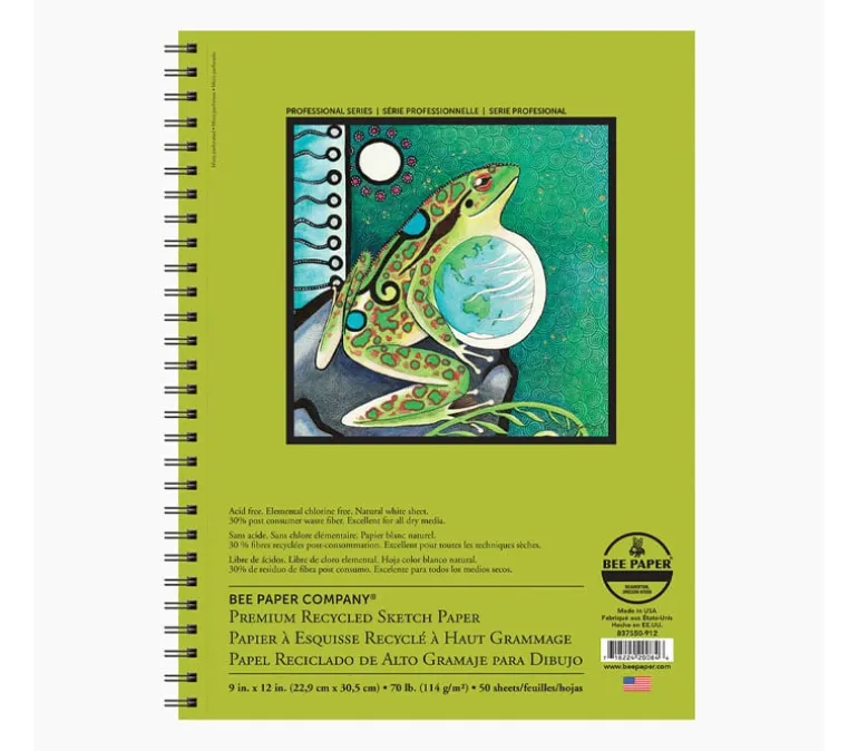 Bee Paper Recycled Heavy Sketch 70# Paper Pad 50/sheets (view sizes)