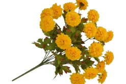 19″ Beige Ball Mum Bush