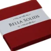 Bella Solids Country Red 5-inch Charm Squares 42ct