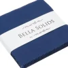 Bella Solids Nautical Blue 5-inch Charm Squares 42ct