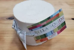 Bella Solids Snow White 2.5-inch Junior Jelly Roll 20ct
