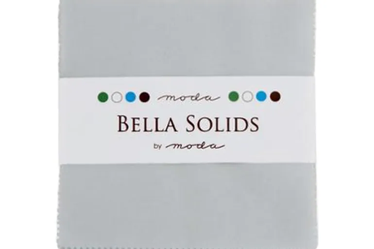 Bella Solids Zen Grey 5-inch Charm Squares 42ct