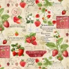 Berry Sweet Strawberry Market Chart Collage on Beige