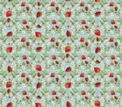 Berry Sweet Strawberry Market Chart Collage on Beige