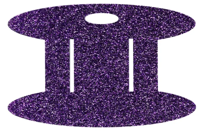 Binding Wrap and Store Spool White Glitter
