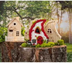 Birdhouse – Picket Fence with Barn Door