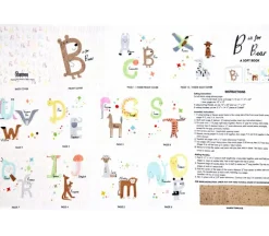 B is for Bear Digital Cuddle Soft Book Panel 36-inches by 58-inches