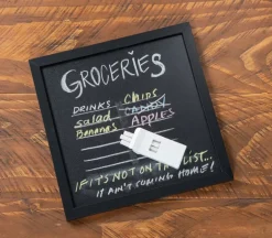 Blackboard with Black Frame – 12-inch x 12-inch