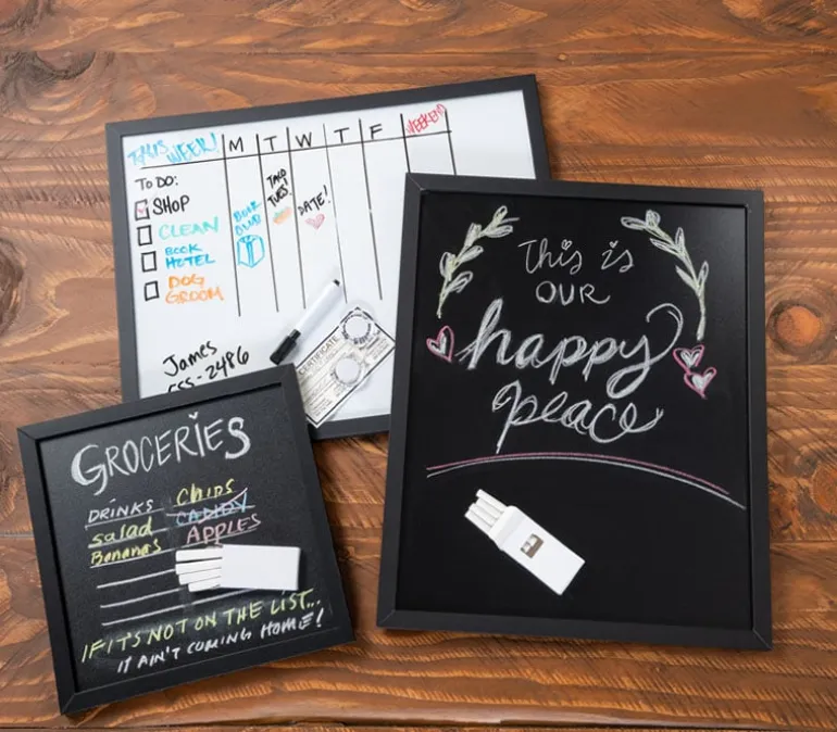 Blackboard with Black Frame – 16-inch x 20-inch