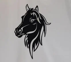 Black Cutout Horse Head
