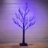 36″ Black Glitter Tree with LED Lights