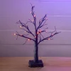 18″ Black Glitter Tree with LED Lights