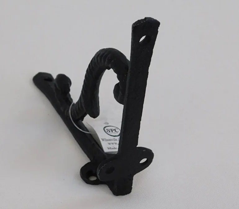 Black Iron Filigree Corner Shelf Bracket