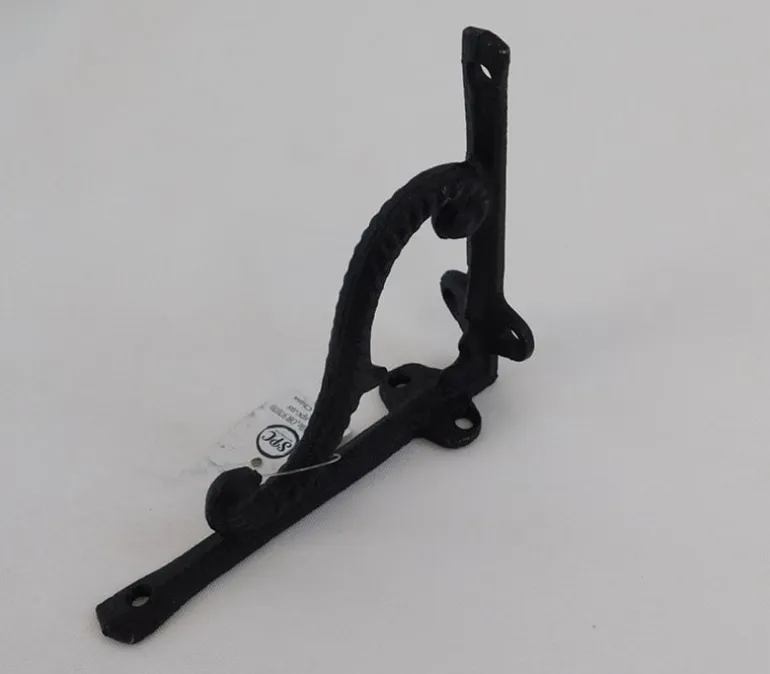 Black Iron Filigree Corner Shelf Bracket