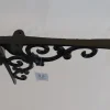 Black Iron Fleur-de-Lis Corner Shelf Bracket