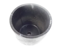 Black Marble Cement Pot