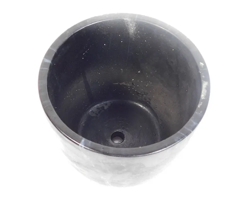 Black Marble Cement Pot