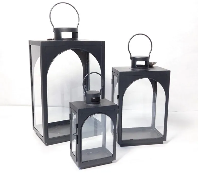 Black Metal Lantern – Large