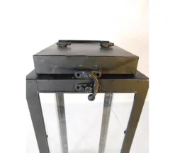 Black Metal Lantern – Large