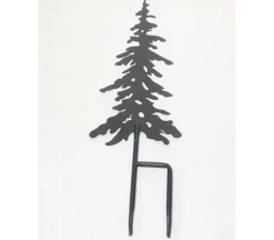 Black Metal Wall Art – Layered Tree Silhouette Décor
