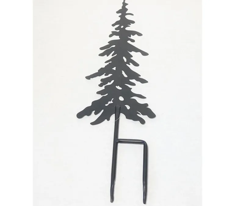 Black Metal Wall Art – Layered Tree Silhouette Décor