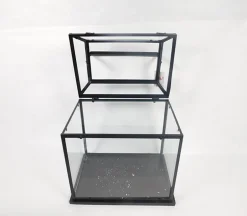 Black Square Metal Lantern – Large