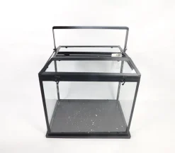 Black Square Metal Lantern – Large