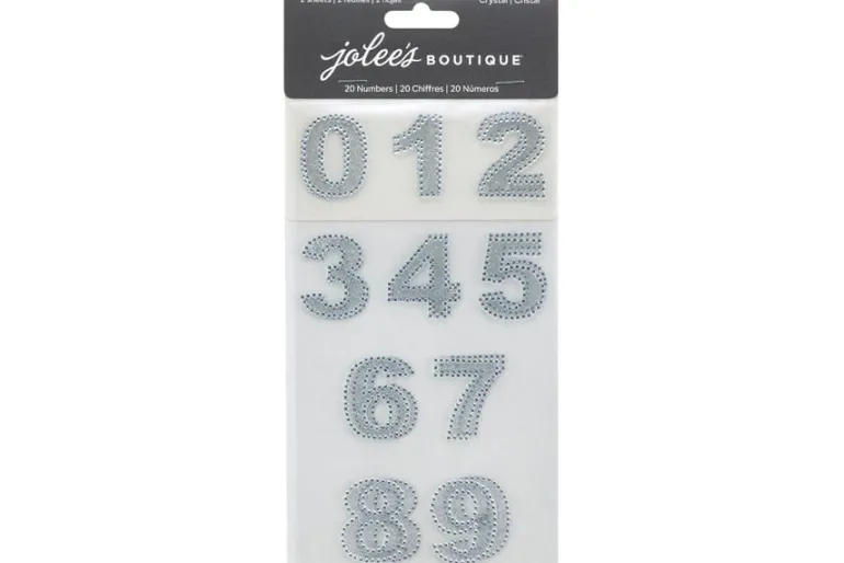 Bling Sheet – 1.5″ – Crystal Letters