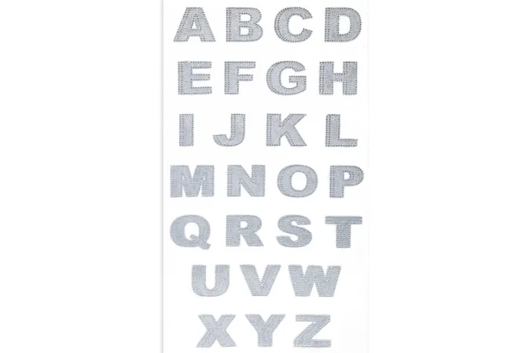 Bling Sheet – 1.5″ – Crystal Letters