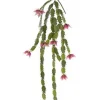 38″ Blooming Cactus Hanging Spray, Pink