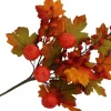 32″ Blue and White Pumpkin Pip Berry Spray