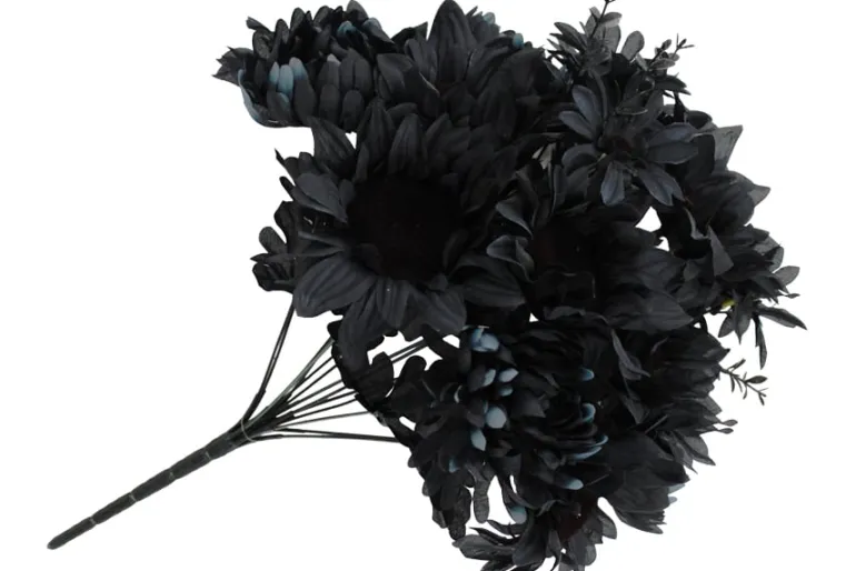 19″ Blue Ball Mum Bush