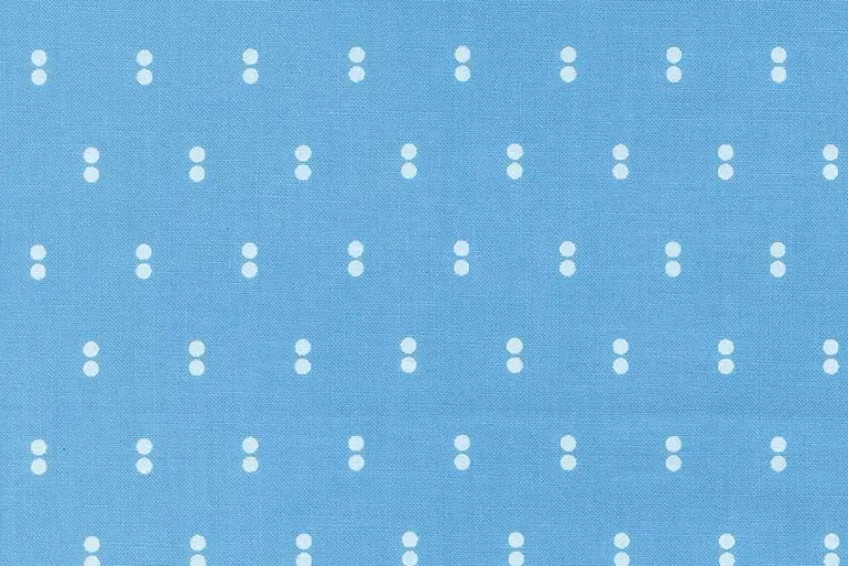 Blueprint Dots White on Harbor Blue