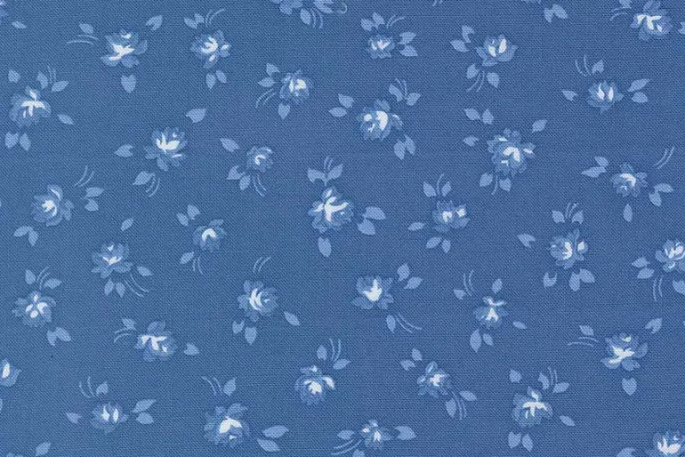 Blueprint Grace Small Floral on Sea Blue