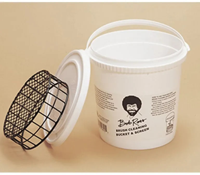 Bob Ross Cleaning Bucket And Screen