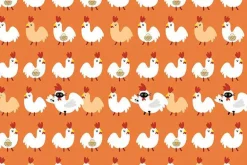 Bok Bok Meow Chicken Run on Carrot Orange