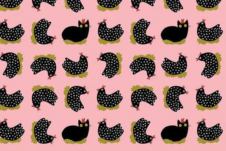 Bok Bok Meow Nest Impawster on Conch Pink