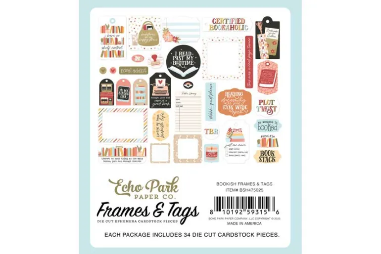 Bookish Frames & Tags