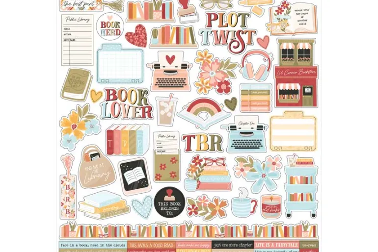 Bookish: TBR Stamp Set