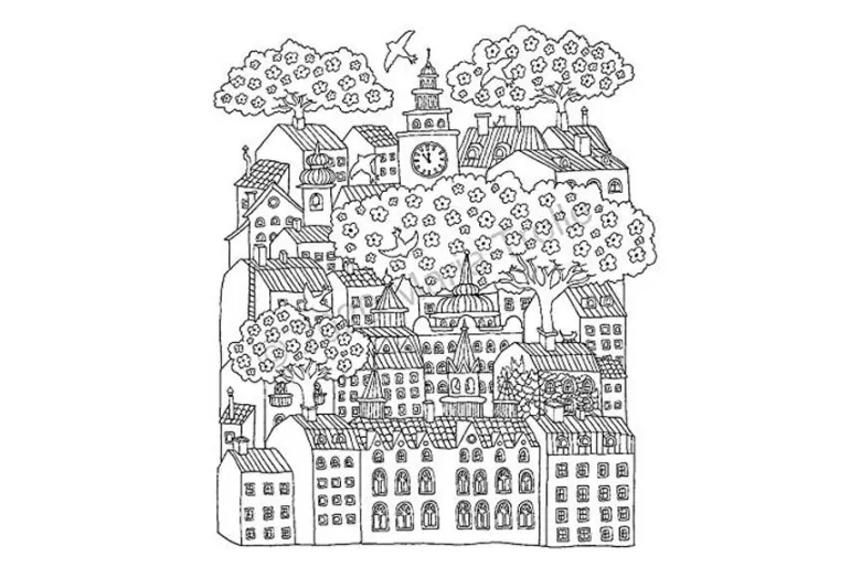 Botanicum Coloring Book Illustrated by Maria Trolle