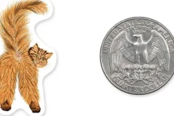 Bottle & Phone Mini Vinyl Sticker – Cat Butt