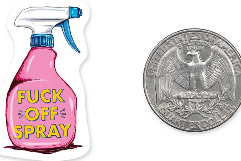 Bottle & Phone Mini Vinyl Sticker – Squirrels