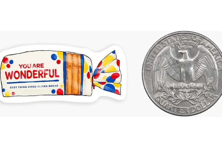 Bottle & Phone Mini Vinyl Sticker – Moo Deng