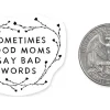 Bottle & Phone Mini Vinyl Sticker – Caffeine & Cuss Words