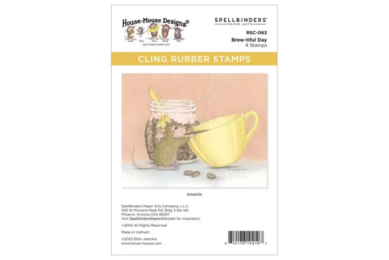 Brew-tiful Day Cling Rubber Stamps