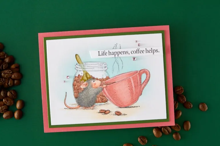 Brew-tiful Day Cling Rubber Stamps
