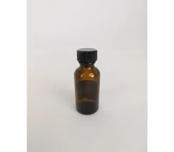 Brown Glass Vial with Screw On Lid – Small